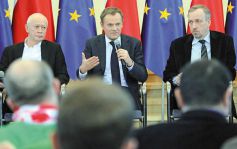 Tusk na spotkaniu z internautami | fot. M. Borawski, Nasz Dziennik